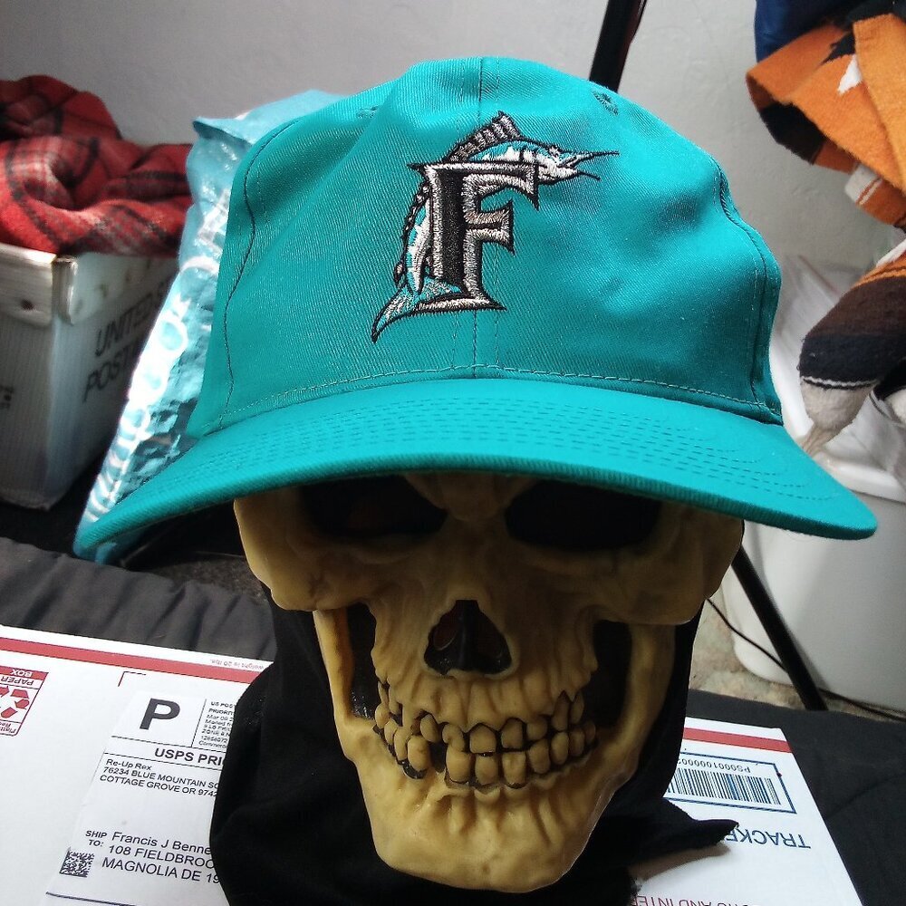 Vintage Twins Florida Marlins Plain Logo Hat Cap